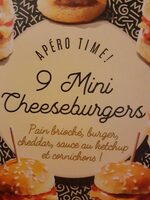 9 mini cheeseburgers