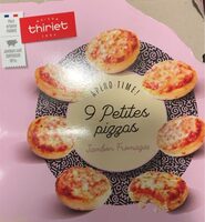 9 petites pizzas jambon fromages