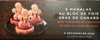 Manalas au bloc de foie gras