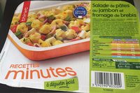 Salade de pâtes au jambon et fromage de brebis