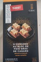 6 oursons au bloc de foie gras de canard
