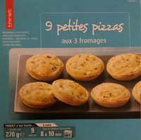 9 petites pizzas 3 fromages