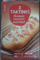 2 Tartines Fromage Saucisses Moutarde