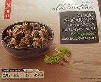 Chairs d'escargots de Bourgogne cuites et assaisonnées