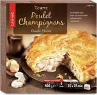 Tourte poulet champignons