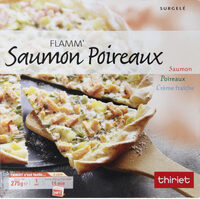 Flamm' saumon poireau crème fraîche