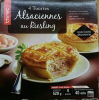 4 tourtes alsaciennes au Riesling