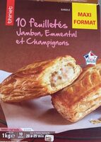 Feuilletés jambon emmental champignons