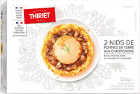 Nids de pommes de terre aux champignons