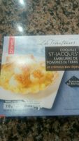 Coquille st Jacques empruntée de pommes de terre et crémeux aux cèpes