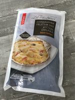 Coquilles aux fruits de mer et colin d'alaska