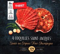 4 Coquilles Saint-Jacques* Sauce au Cognac Fine Champagne