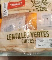 Lentilles vertes cuites