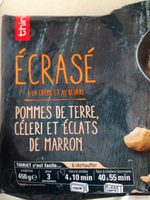 Ecrasé pommes de terre celeri et éclats de marron