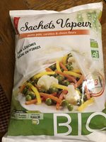 Sachets vapeur petits pois carottes et chou fleur