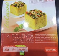 4 Polenta Crémeuses Olives Courgettes Tomates