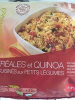 Cereales et quinoa cuisinés aux petits légumes