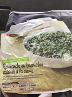 Epinards en branches à la crème