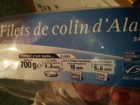 Filet de colin d'Alaska