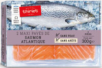 2 maxi pavés de saumon atlantique sans peau