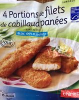 Filets de cabillaud panés