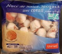 Noix de st jacques avec corail