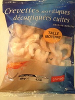 Crevettes nordiques décortiquées cuites