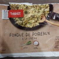 Fondue de poireaux à la creme