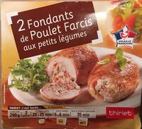 Fondant de poulet farcis aux petits légumes