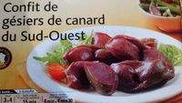 Gésiers de canard confits