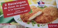 Escalope de poulet à la viennois et bacon et St nectaire AOP