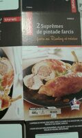 2 Suprêmes de pintade farcis
