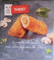 Roulés de poulet aux champignons de Paris