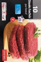 Steaks hachés pur boeuf 5% mg