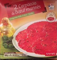 2 Carpaccio de Bœuf Marinés