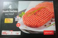 Steak Haché Pur Boeuf 15% MG