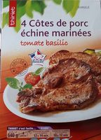 4 côtes de porc échine marinées