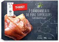 2 Jambonneaux de porc supérieurs cuits dans leur jus