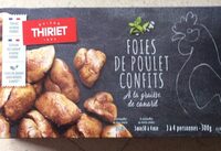 Foies de poulet confits