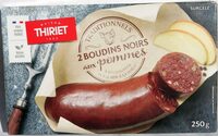 2 boudins noirs aux pommes