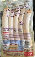 5 saucisses blanches superieures à l'emmental