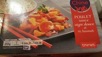 Poulet sauce aigre douce et riz basmati