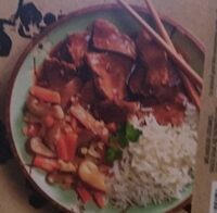 Boeuf aux légumes sautés et riz basmati