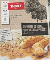 Quenelles de volaille sauce champignons et riz