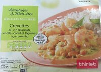 Crevettes au riz basmati