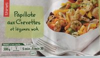Papillote de Crevettes et Légumes Wok