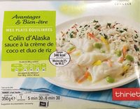 Colin d'alaska Sauce à la Crème de Coco et Duo de Riz
