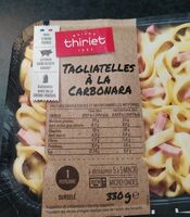 Tagliatelles à la carbonara