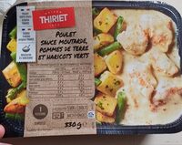 Poulet sauce moutarde pommes de terre et Haricots verts