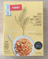 Pâtes complètes sauce tomatée legumes chèvre
